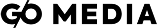 The G/O Media logo featuring the letters "G" and "O" in capital block typography, separated by a slash. The word Media follows in capital block typography. The logo is entirely the color black.