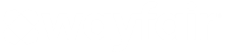 The Wayfair logo in white with a symbol over the letter "i" that is composed of four icons in the shape of houses, all in white. The house icons meet in the middle, each positioned on side of a white box, forming a crisscross shape over the letter "i".